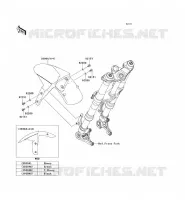 GARDE BOUE AVANT pour Kawasaki Z1000SX ABS 2013