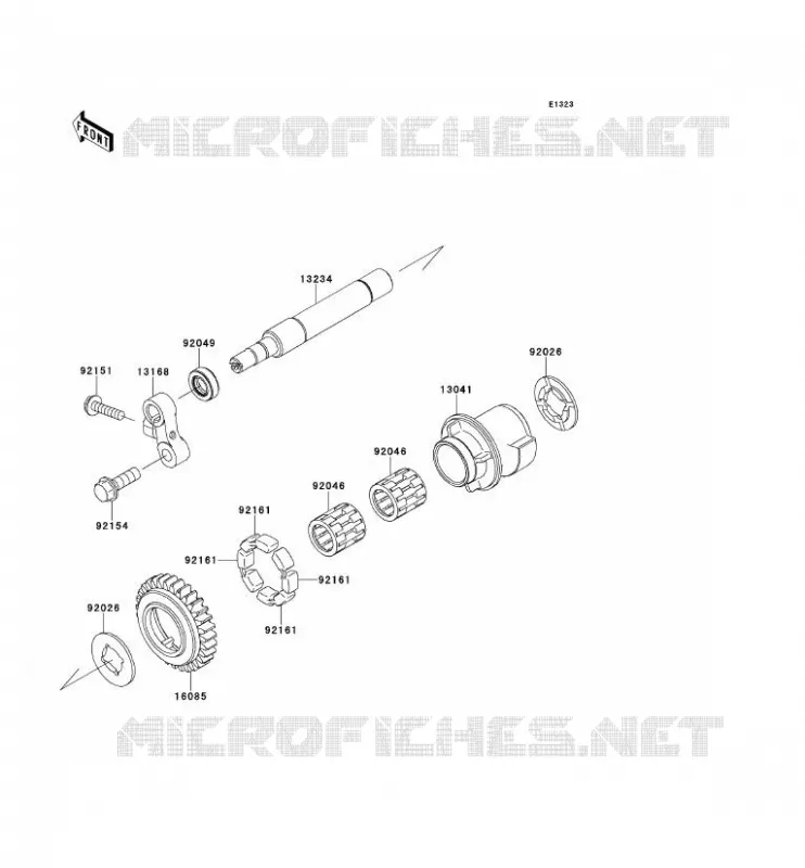 BALANCIER Kawasaki MOTOS 1000 2013 NINJA ZX-10R  ZX1000JDF