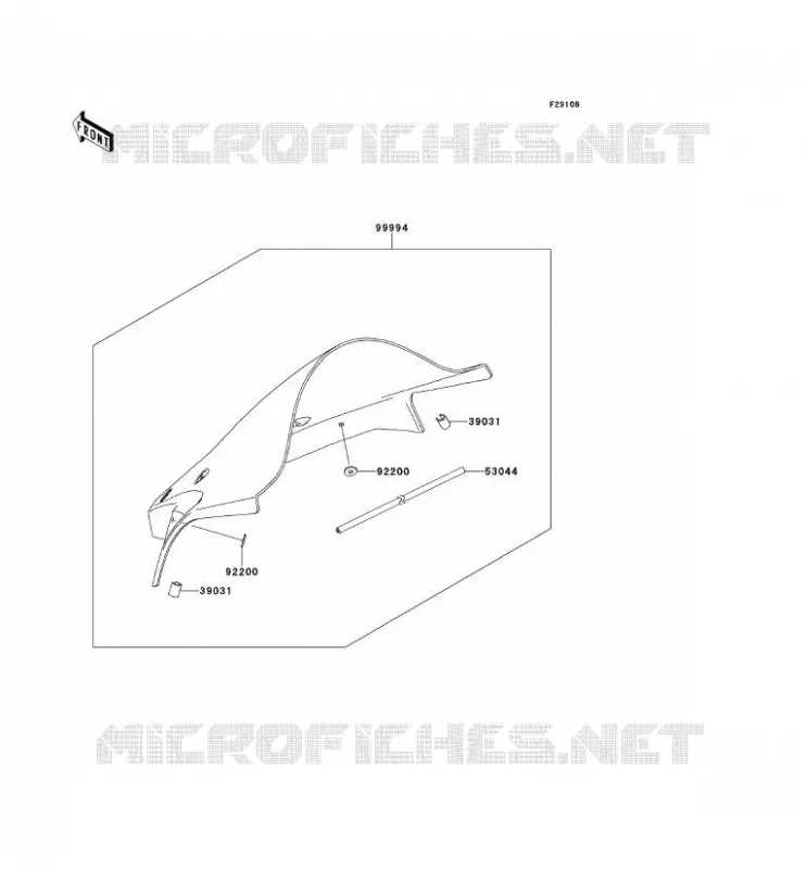 ACCESSOIRE(PARE-BRISE) Kawasaki MOTOS 1000 2013 NINJA ZX-10R  ZX1000JDF