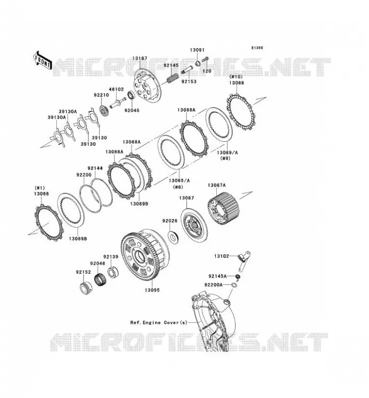 EMBRAYAGE Kawasaki MOTOS 1000 2013 NINJA ZX-10R  ZX1000JDF