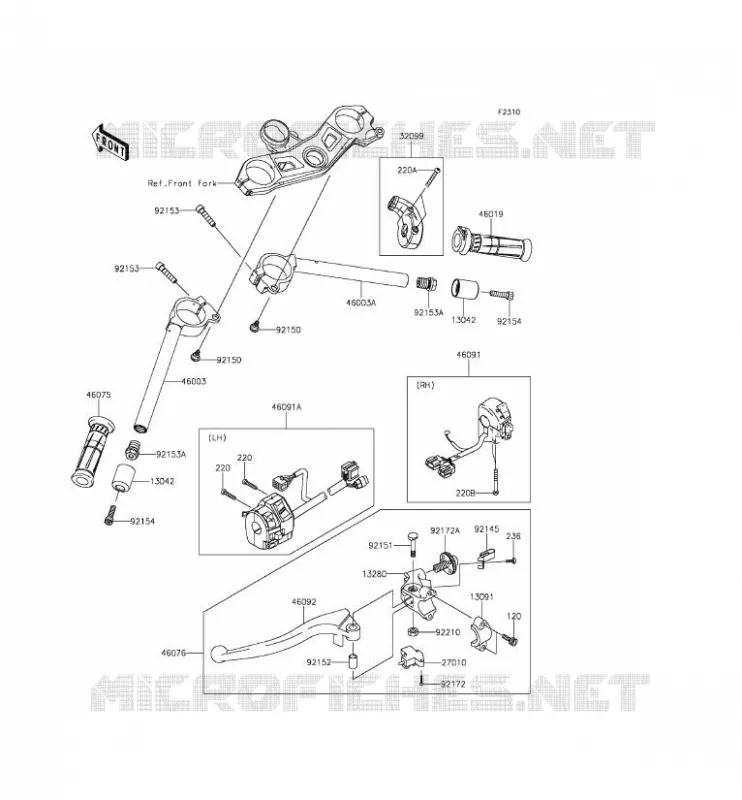 GUIDON Kawasaki MOTOS 1000 2015 NINJA ZX-10R  ZX1000JFF