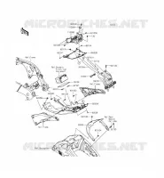 GARDE BOUE ARRI&Egrave;RE pour Kawasaki NINJA ZX-10R 2015