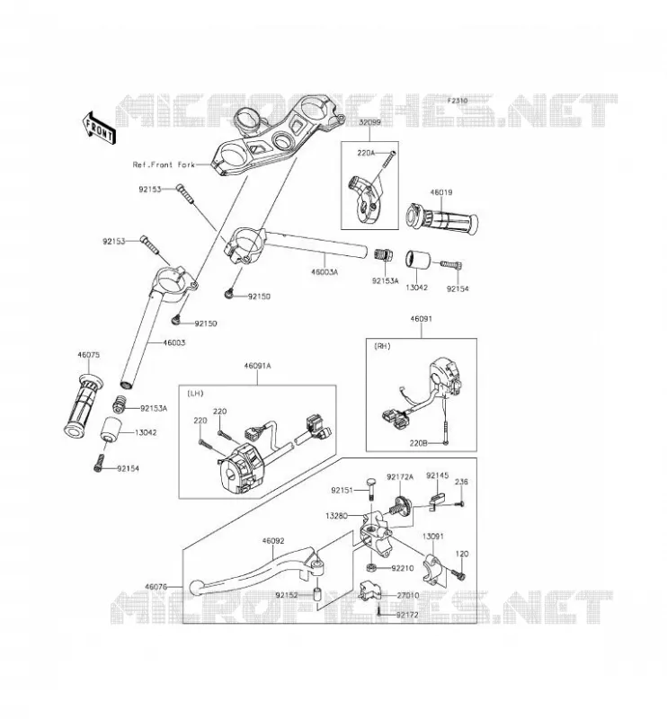 GUIDON Kawasaki MOTOS 1000 2015 NINJA ZX-10R  ZX1000JFF