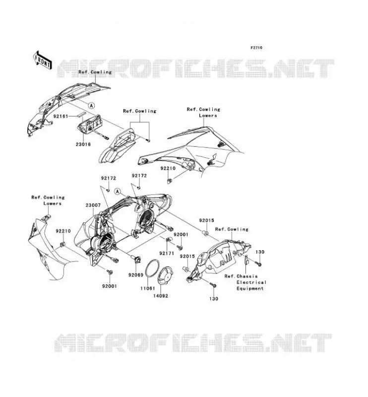 OPTIQUE(S) Kawasaki MOTOS 1000 2011 NINJA ZX-10R ABS  ZX1000KBF