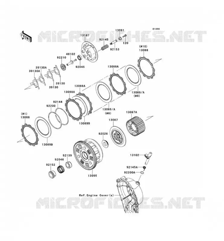 EMBRAYAGE Kawasaki MOTOS 1000 2012 NINJA ZX-10R ABS  ZX1000KCF