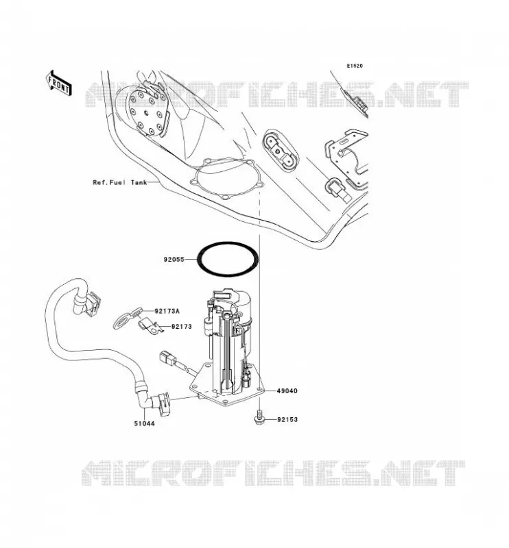 POMPE A ESSENCE Kawasaki MOTOS 1000 2012 NINJA ZX-10R ABS  ZX1000KCF