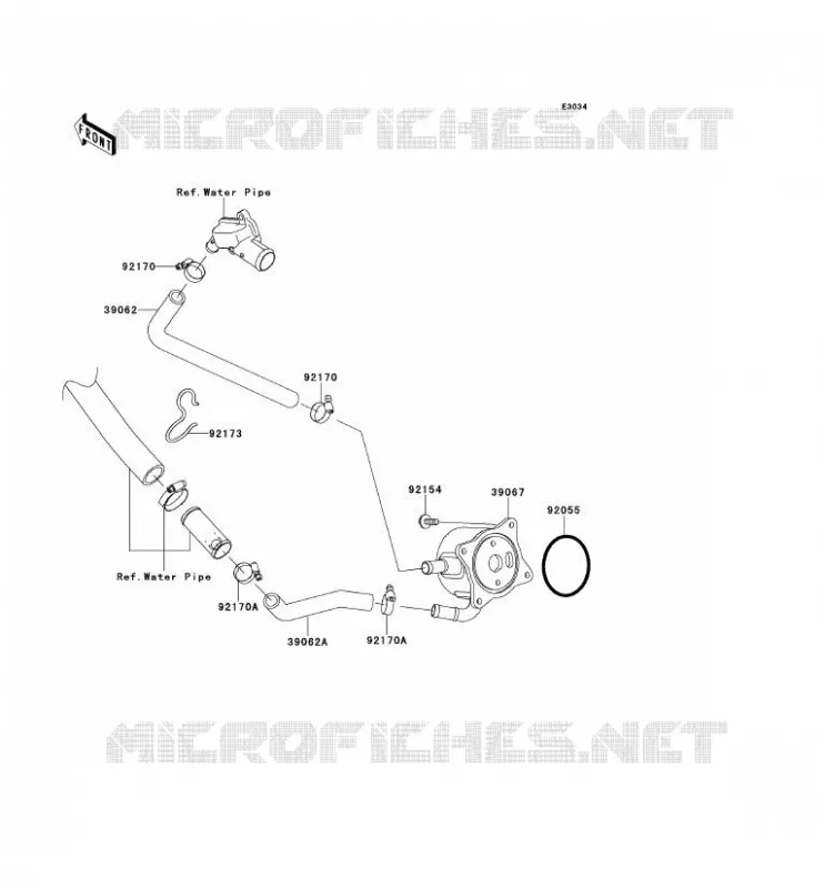 RADIATEUR D'HUILE Kawasaki MOTOS 1000 2012 NINJA ZX-10R ABS  ZX1000KCF
