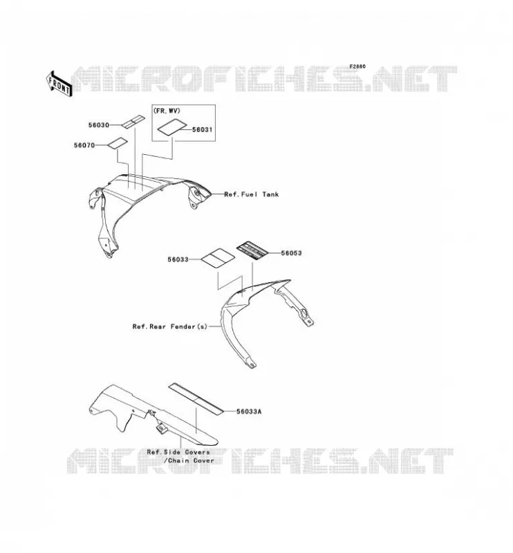 LABEL Kawasaki MOTOS 1000 2012 NINJA ZX-10R ABS  ZX1000KCF