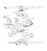 GARDE BOUE ARRI&Egrave;RE pour Kawasaki NINJA ZX-10R ABS 2012