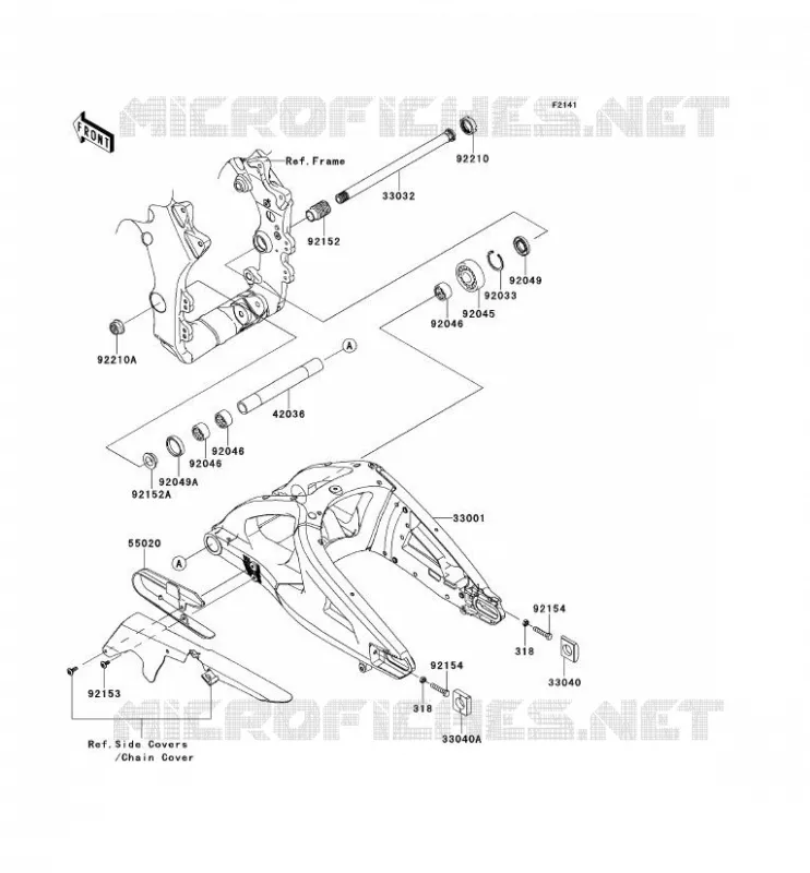BRAS OSCILLANT Kawasaki MOTOS 1000 2013 NINJA ZX-10R ABS  ZX1000KDF