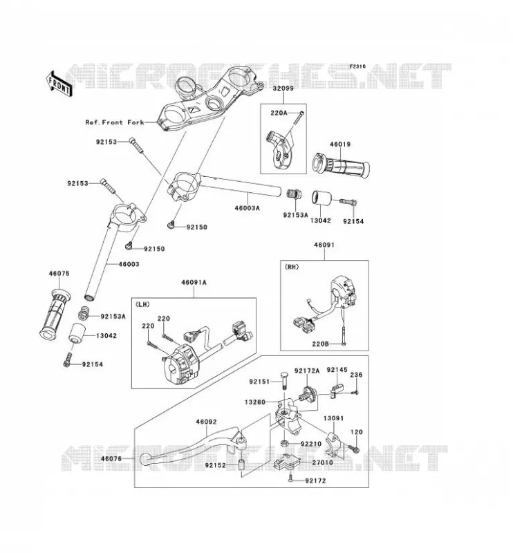 GUIDON Kawasaki MOTOS 1000 2013 NINJA ZX-10R ABS  ZX1000KDF