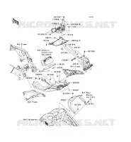 GARDE BOUE ARRI&Egrave;RE pour Kawasaki NINJA ZX-10R ABS 2013