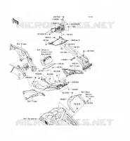 GARDE BOUE ARRI&Egrave;RE pour Kawasaki NINJA ZX-10R ABS 2013