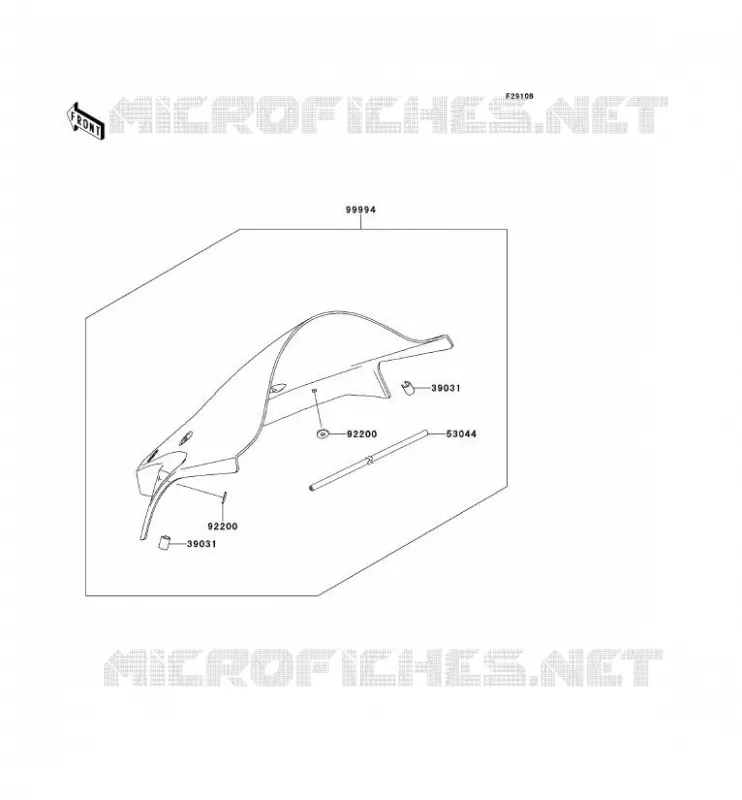 ACCESSOIRE(PARE-BRISE) Kawasaki MOTOS 1000 2013 NINJA ZX-10R ABS  ZX1000KDF