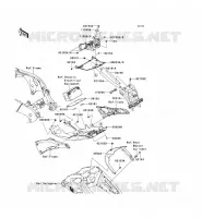 GARDE BOUE ARRI&Egrave;RE pour Kawasaki NINJA ZX-10R ABS 2014