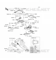 CACHE LAT&Eacute;RAL/GARDE CHAINE pour Kawasaki NINJA ZX-10R ABS 2014