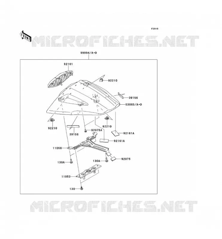 ACCESSOIRE (COUVRE SELLE) Kawasaki MOTOS 1000 2014 NINJA ZX-10R ABS  ZX1000KEF