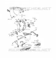 PIECE DE CADRE (COUVERTURE) pour Kawasaki NINJA ZX-10R ABS 2015