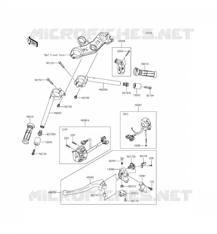 GUIDON Kawasaki MOTOS 1000 2015 NINJA ZX-10R ABS  ZX1000KFF