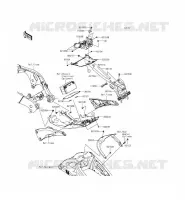 GARDE BOUE ARRI&Egrave;RE pour Kawasaki NINJA ZX-10R ABS 2015