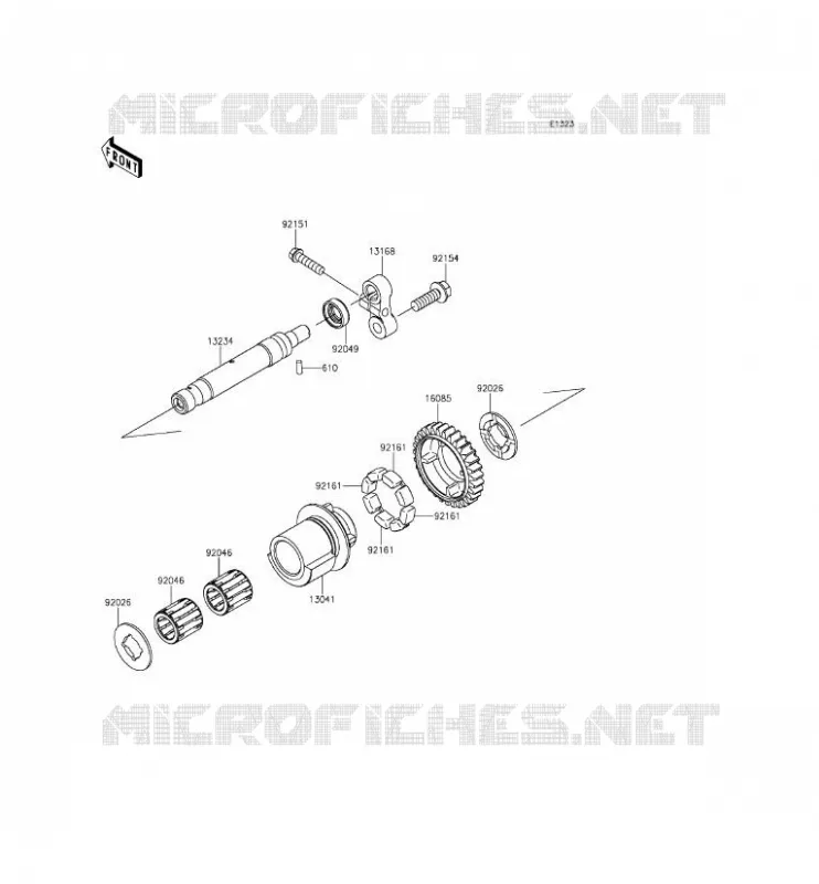 BALANCIER Kawasaki MOTOS 1000 2014 Z1000SX  ZX1000LEF
