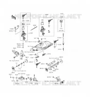 CONTACTEUR SERRURE/R&Eacute;FLECTEUR pour Kawasaki Z1000SX ABS 2014
