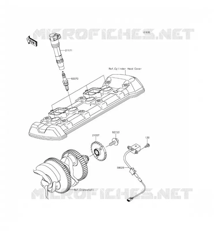 SYSTEME D&acute;ALLUMAGE Kawasaki MOTOS 1000 2014 Z1000SX ABS  ZX1000MEF