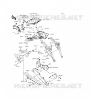 GARDE BOUE ARRI&Egrave;RE pour Kawasaki Z1000SX ABS 2015