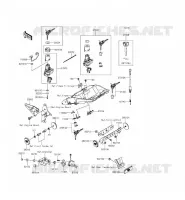 CONTACTEUR SERRURE/R&Eacute;FLECTEUR pour Kawasaki Z1000SX ABS 2015