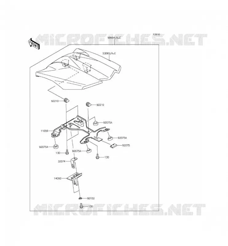 ACCESSOIRE (COUVRE SELLE) Kawasaki MOTOS 1000 2015 Z1000SX ABS  ZX1000MFF