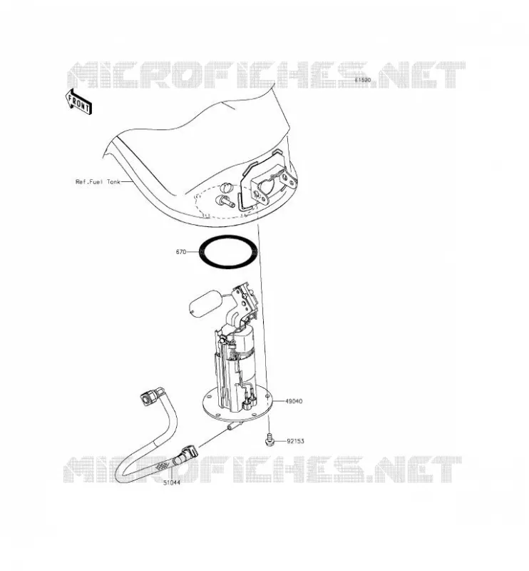 POMPE A ESSENCE Kawasaki MOTOS 1000 2015 Z1000SX ABS  ZX1000MFF