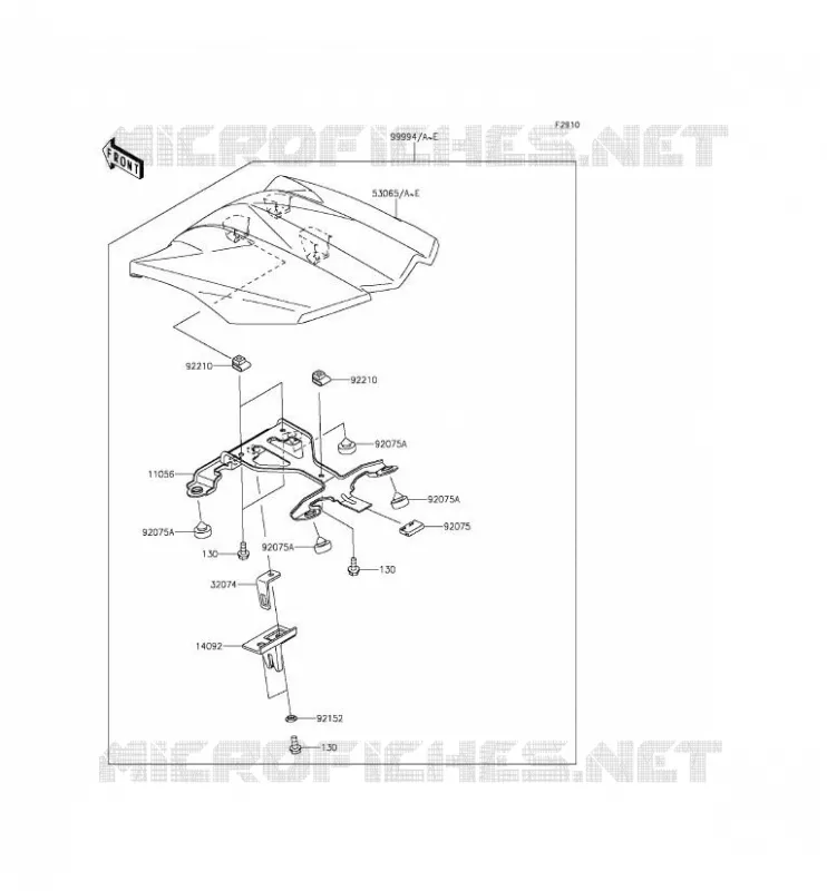 ACCESSOIRE (COUVRE SELLE) Kawasaki MOTOS 1000 2015 Z1000SX ABS  ZX1000MFF