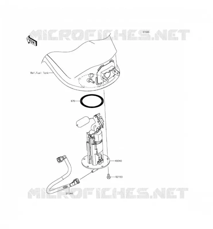 POMPE A ESSENCE Kawasaki MOTOS 1000 2015 Z1000SX ABS  ZX1000MFF