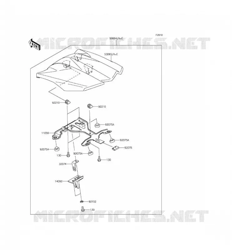 ACCESSOIRE (COUVRE SELLE) Kawasaki MOTOS 1000 2015 Z1000SX ABS  ZX1000MFF