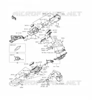 CACHE LAT&Eacute;RAL/GARDE CHAINE pour Kawasaki NINJA H2 2015