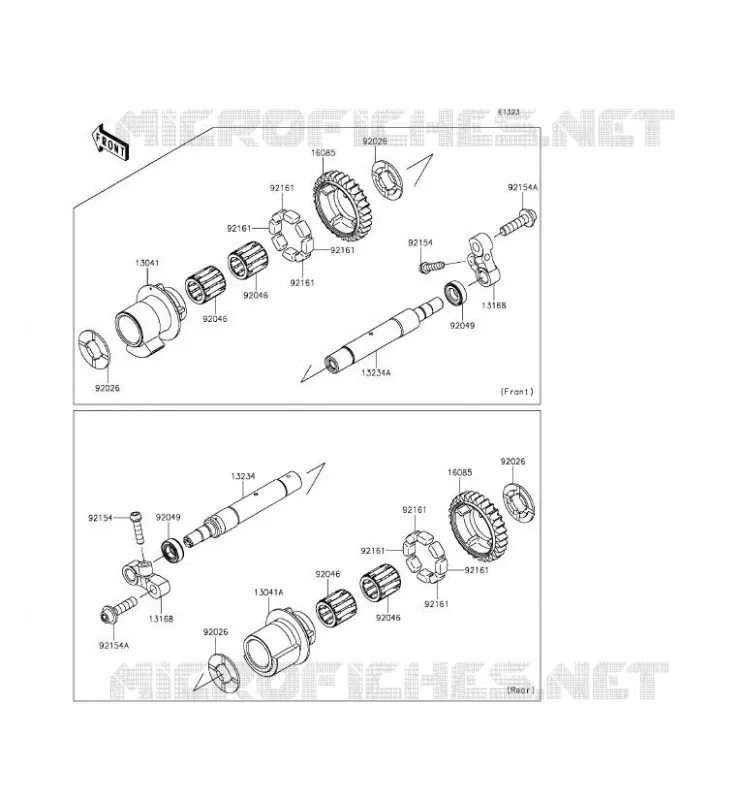 BALANCIER Kawasaki MOTOS 1000 2015 NINJA H2R  ZX1000PFF