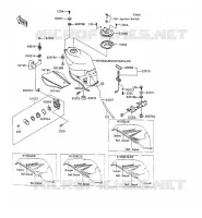 RESERVOIR CARBURANT pour Kawasaki ZZR1100 1991