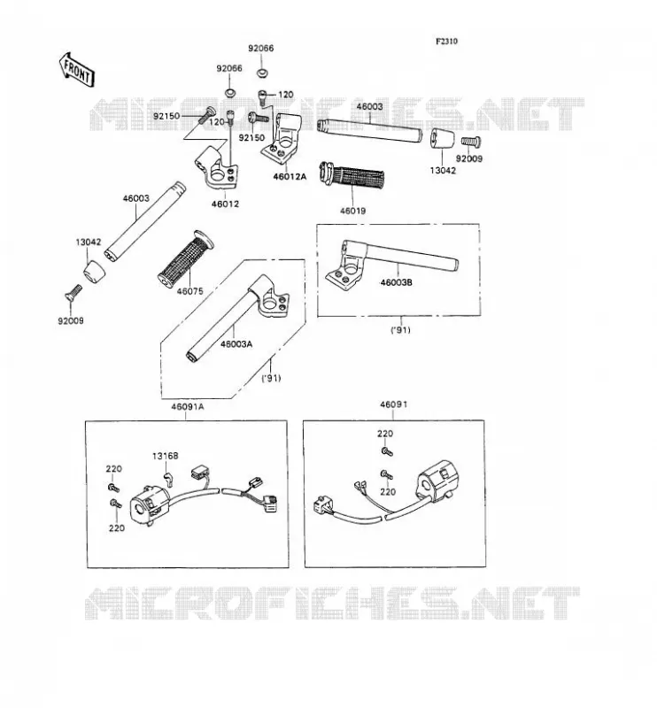 GUIDON Kawasaki MOTOS 1100 1991 ZZR1100  ZX1100-C2A