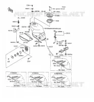 RESERVOIR CARBURANT pour Kawasaki ZZR1100 1991