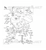RESERVOIR CARBURANT pour Kawasaki ZZR1100 1993