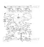 RESERVOIR CARBURANT pour Kawasaki ZZR1100 1993
