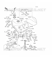RESERVOIR CARBURANT pour Kawasaki ZZR1100 1995