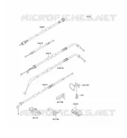 CABLES pour Kawasaki ZZR1100 1995