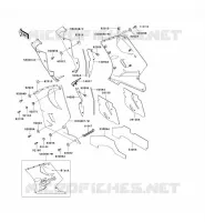 CARENAGE INFERIEUR pour Kawasaki ZZR1100 1995