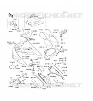 CARENAGE pour Kawasaki ZZR1100 1995