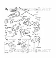 CHASSIS EQUIPMENT ELECTRIQUE pour Kawasaki ZZR1100 1995