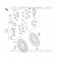 FREIN AVANT pour Kawasaki ZZR1100 1995