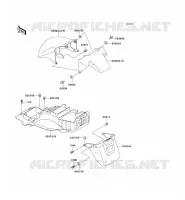 GARDE BOUE pour Kawasaki ZZR1100 1995
