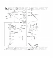 MAITRE CYLINDRE ARRI&Egrave;RE pour Kawasaki ZZR1100 1995