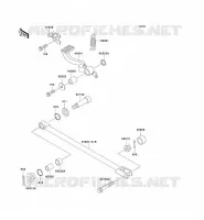 PEDALE DE FREIN/TORQUE LINK pour Kawasaki ZZR1100 1995